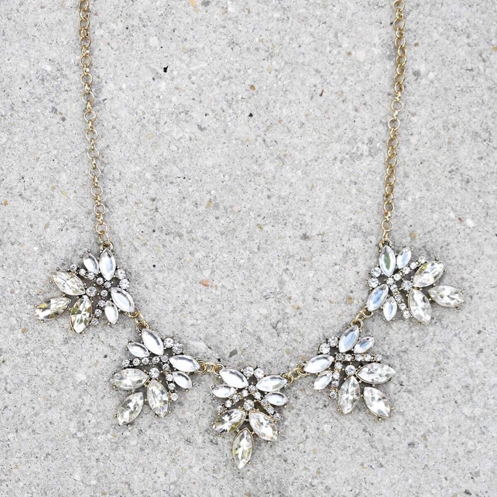 Rhinestone Statement Necklace - Picture 2 of 3